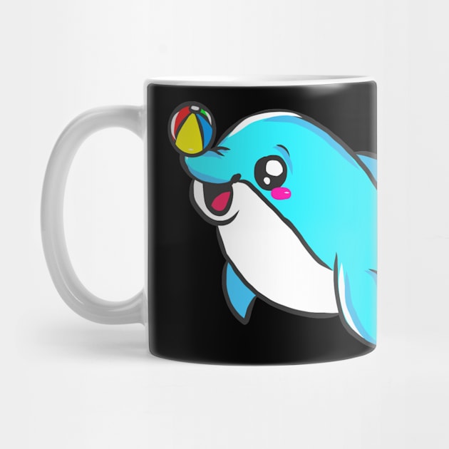 cute dolphin design whale fish animal welfare dolphin by KK-Royal